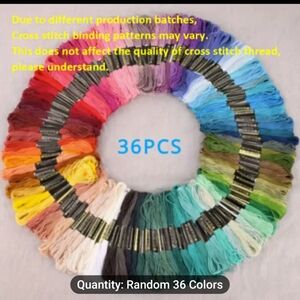 New 36 colors of embroidery floss #1057-378